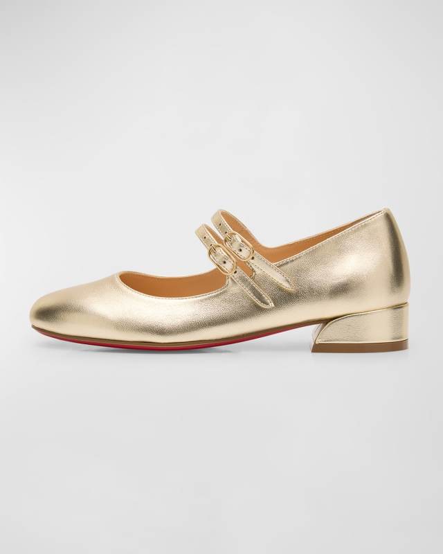 Girl's Jane Patent Leather Ballerina Shoes, Toddlers/
